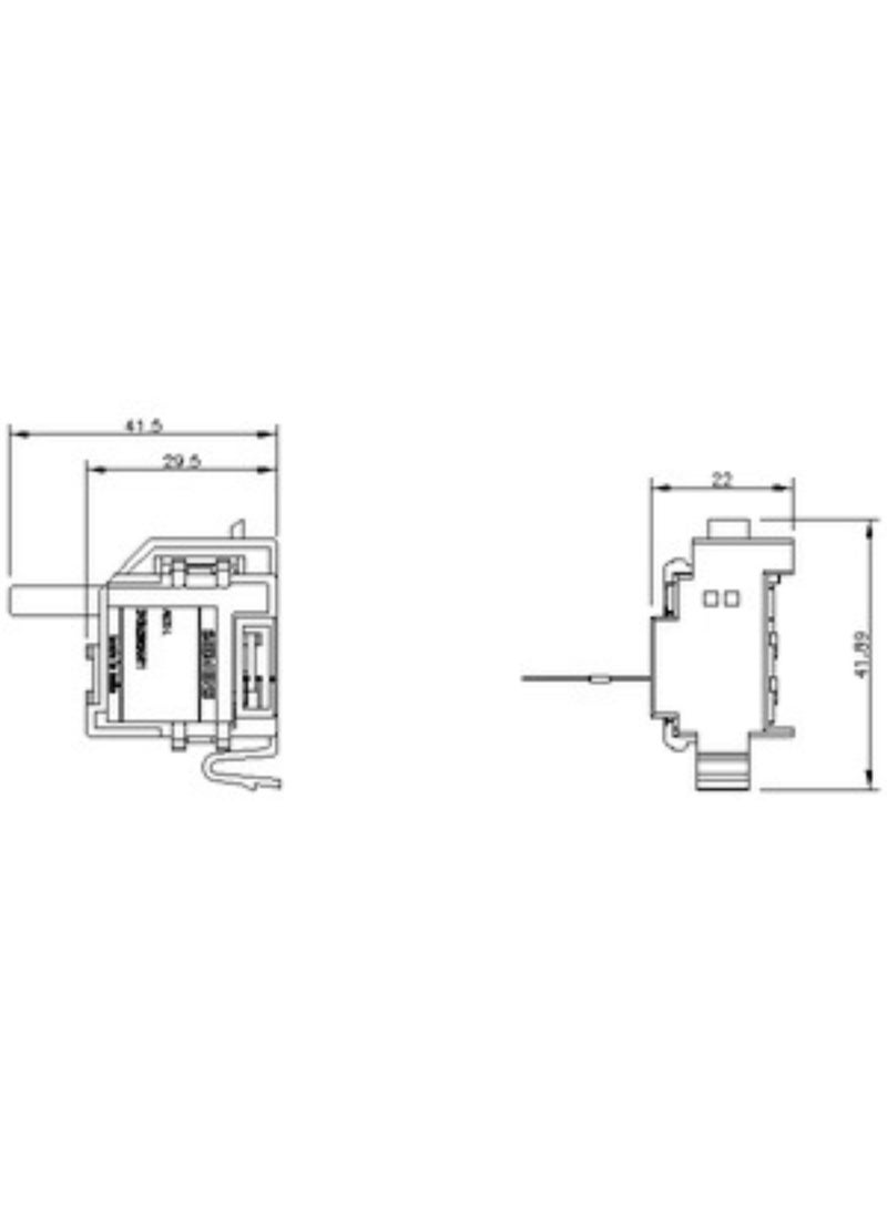 Siemens Auxiliary Switch – ACC- Accessory for 3VJ11 (125A) & 3VJ12 (250A) Breakers - ( 3VJ9218-0AN11) - Image 2